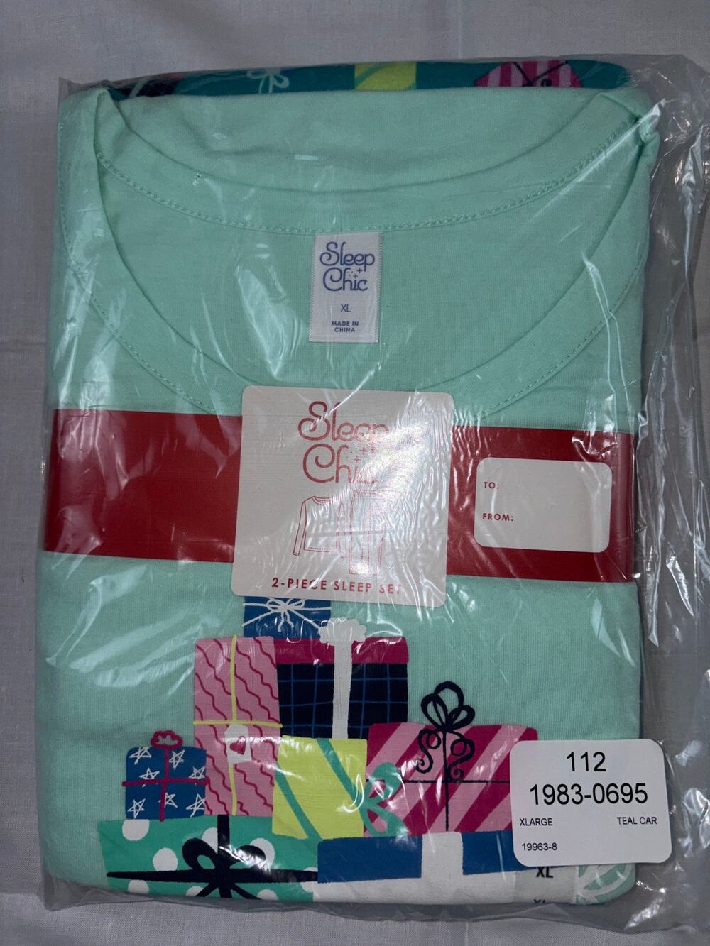 Sleep Chic Christmas Pajama Set Women’s Size XL NWT